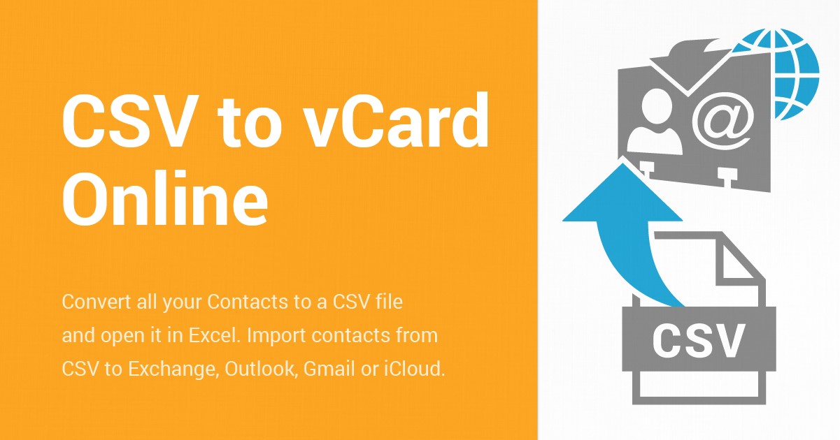 csv to vcard csv to vcard