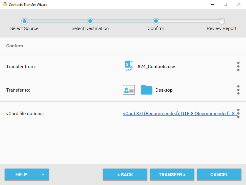 Convert CSV to VCF Online